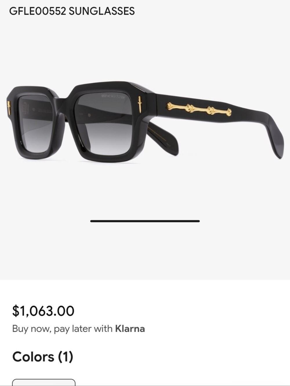 Bones Link Rectangle Sunglasses - Tortoiseshell/Brown - Picture 4 of 9